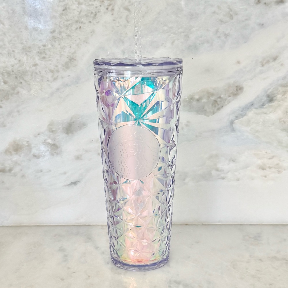Starbucks Iridescent Tumbler with Straw